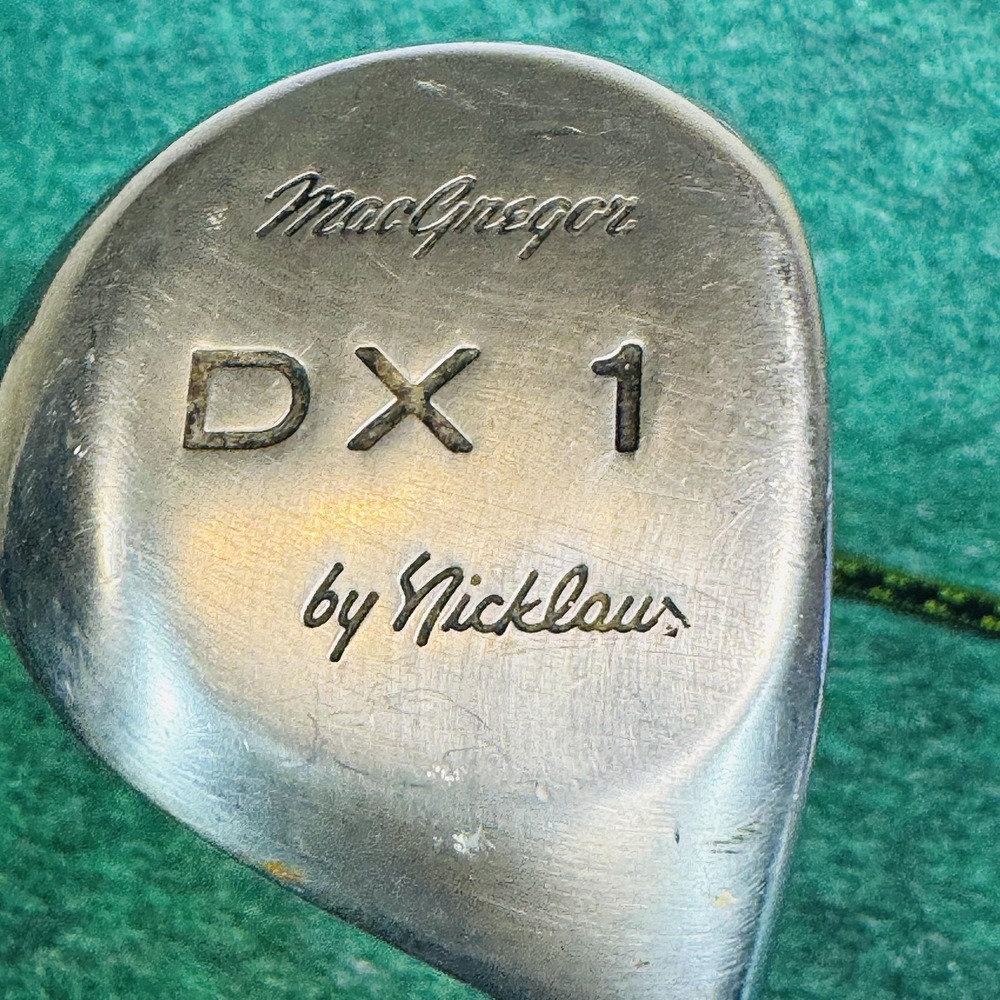 Vintage MacGregor DX 1 Driver Mens RH Nicklaus Script Silver USA Golf Club